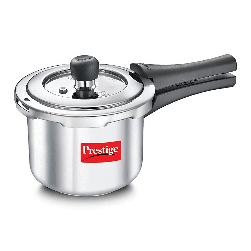 Prestige Popular Svachh Stainless Steel Outer Lid Pressure Cooker 1.5 L Cookware