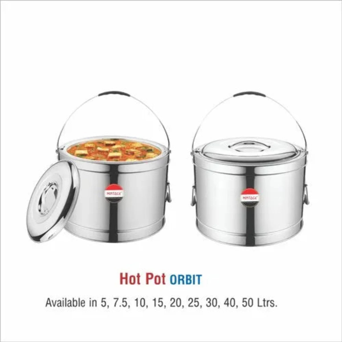 Mintage Stainless Steel Hot Pot Orbit 5L with Upper Golden PVD Handles - HP-05