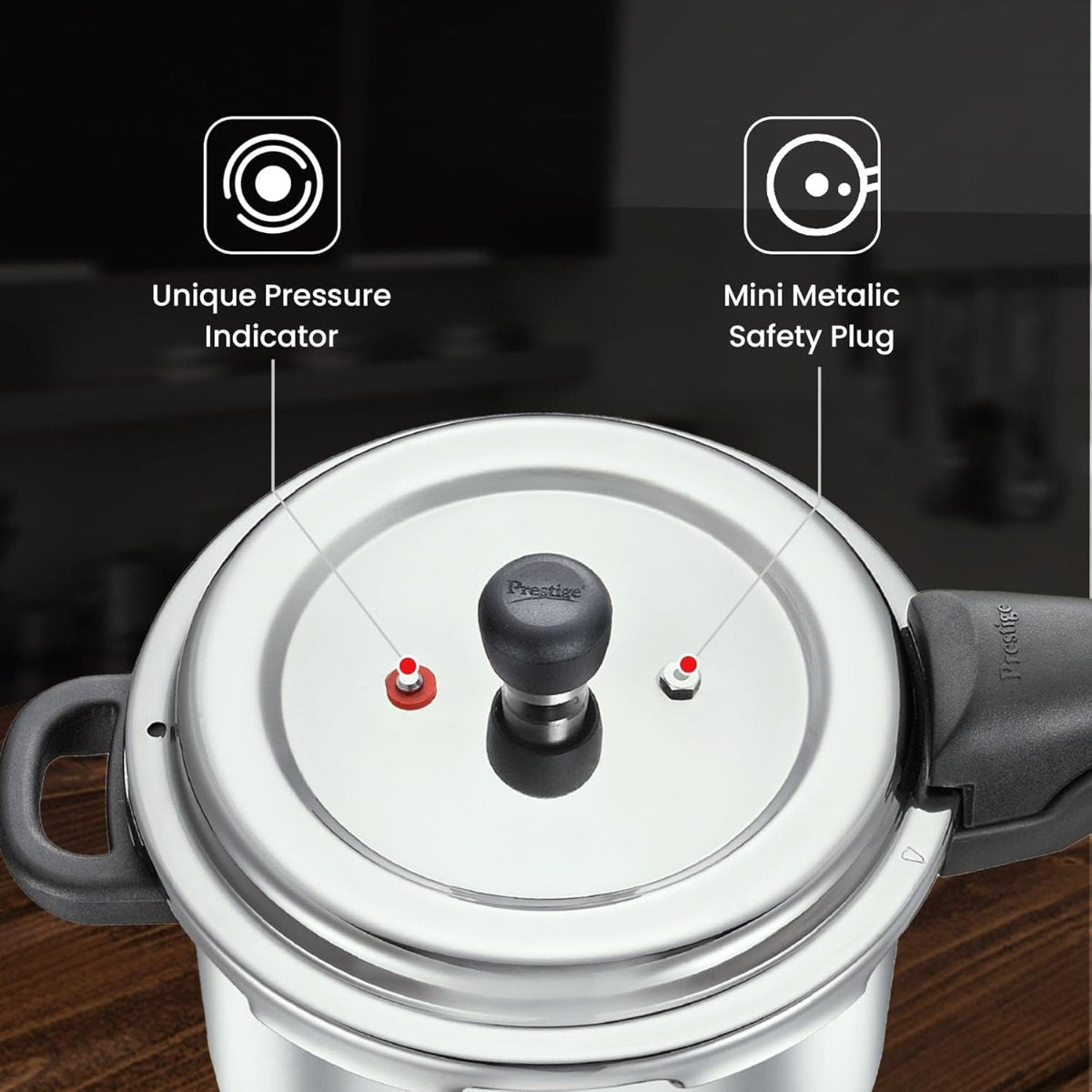 Prestige Svachh Deluxe Alpha 4L Spillage Control Pressure Cooker 20250