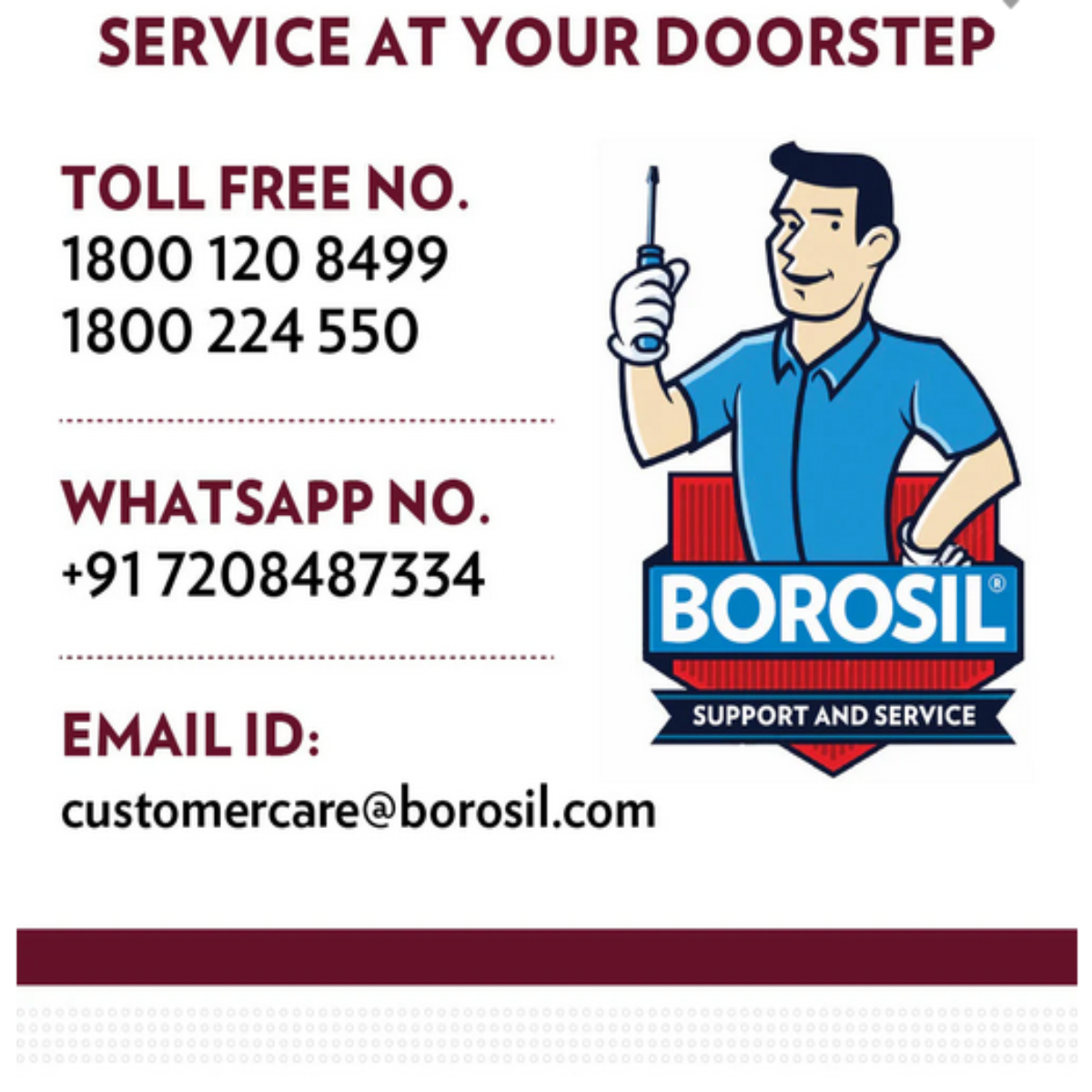 Borosil Supermax Mixer Grinder 750 Watts with 3 Stainless Steel Jars, Red - HAMG750W28