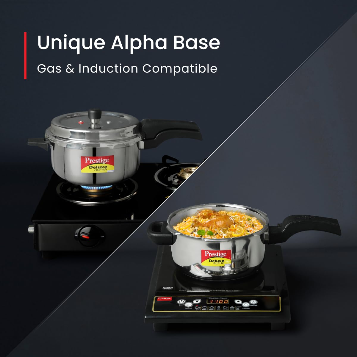 Prestige Svachh Deluxe Alpha 3L Spillage Control, Pressure Pan Cooker 20248