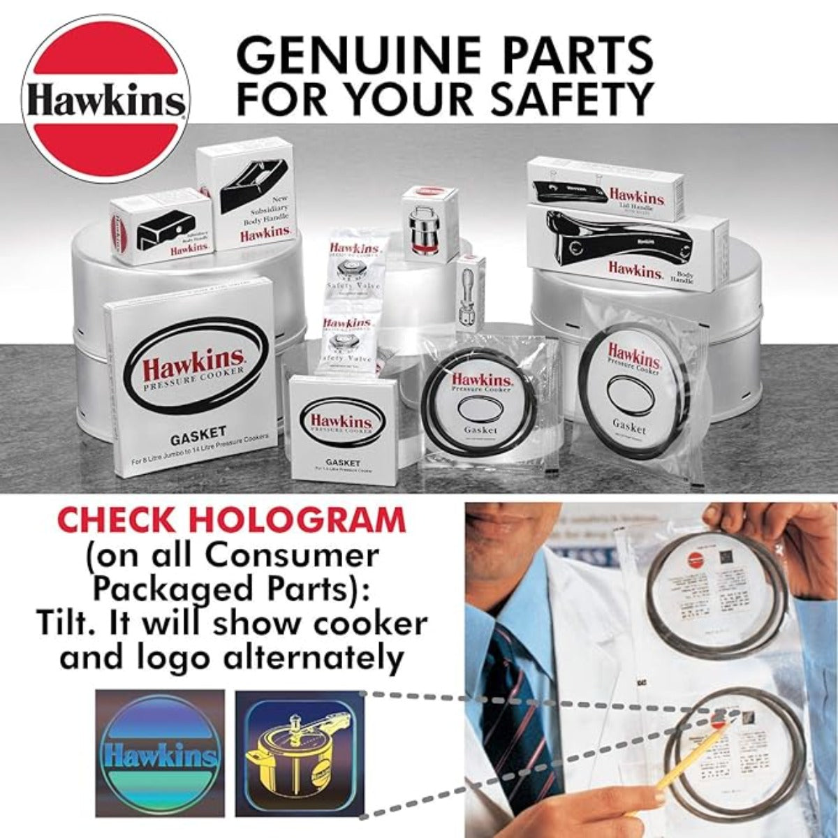 Hawkins Baby Gasket (BG) For Cooker Size 2 Litre To 4 Litre Tall