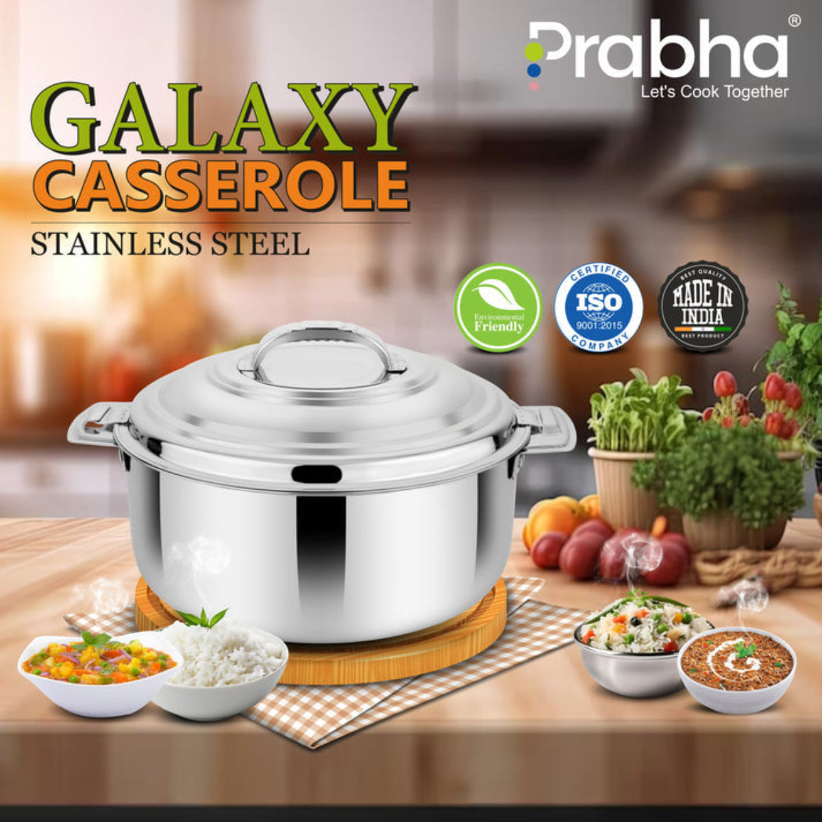 Prabha Galaxy Casserole With Lid