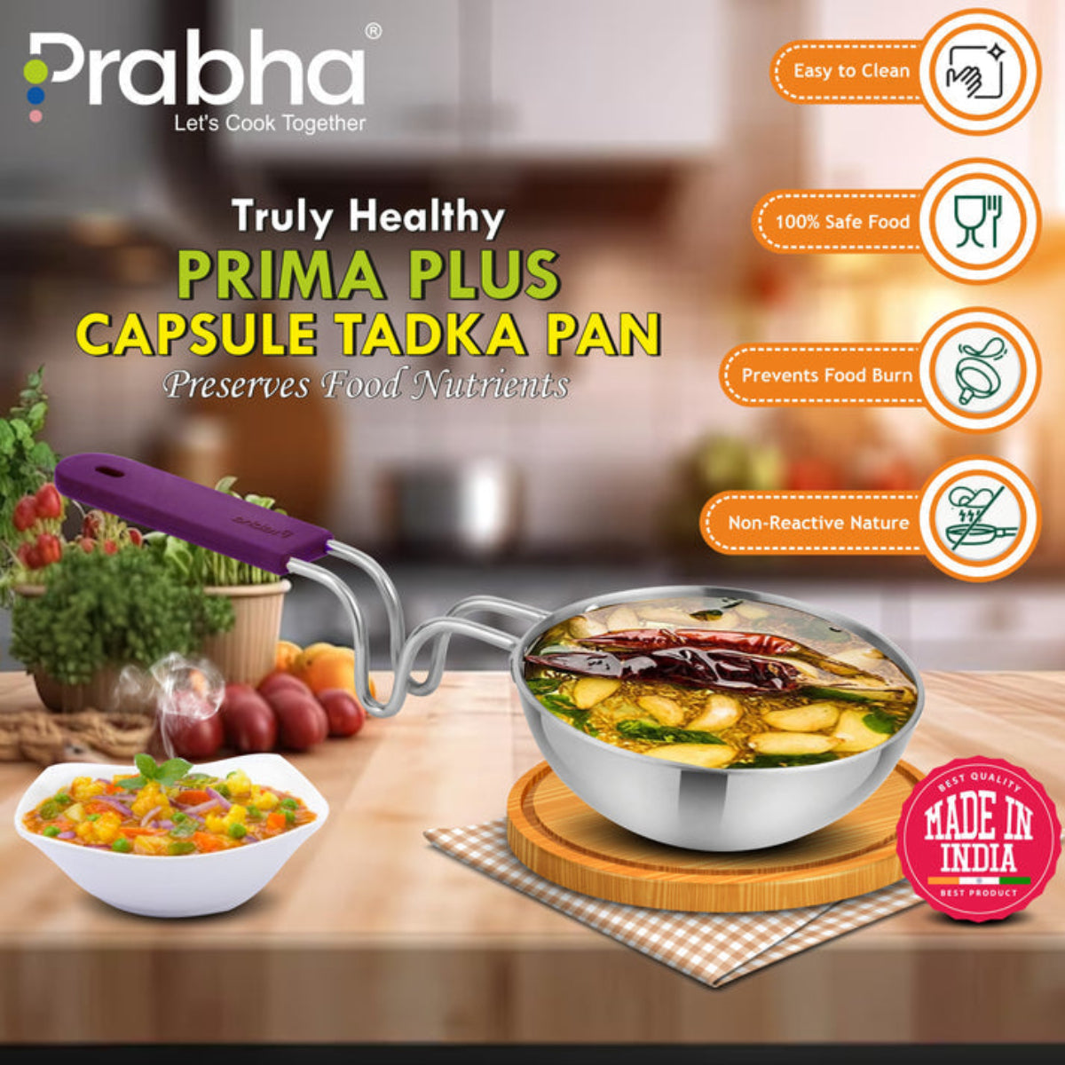 Prabha Prima Triply Plus Capsule Bottom Tadkapan