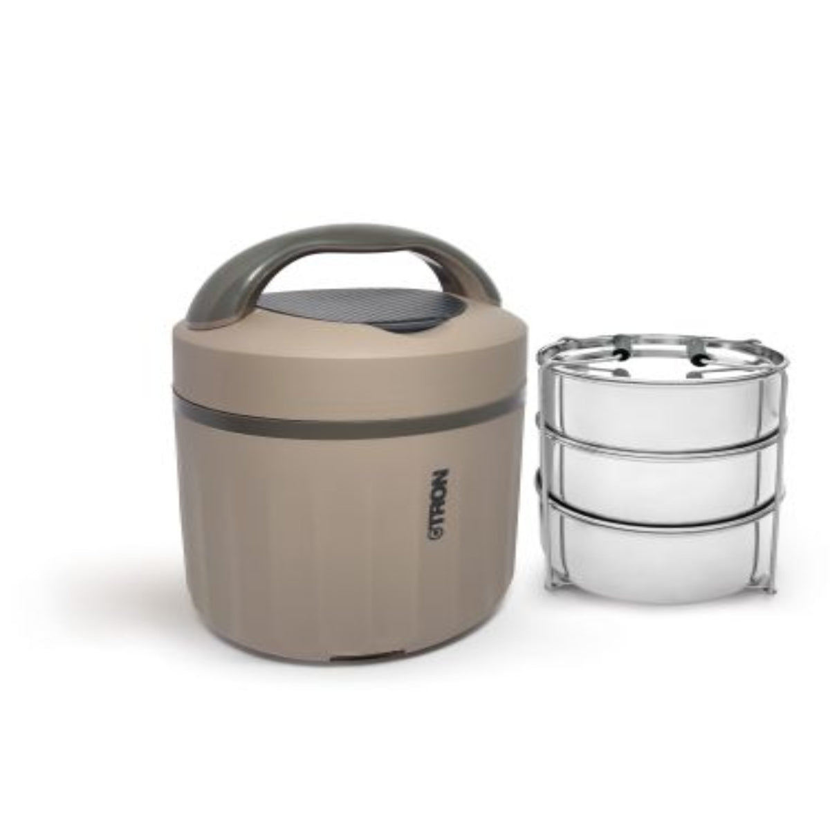 Jaypee Plus E-Tron 3 Compartment Electric Lunch Box With Power Cord