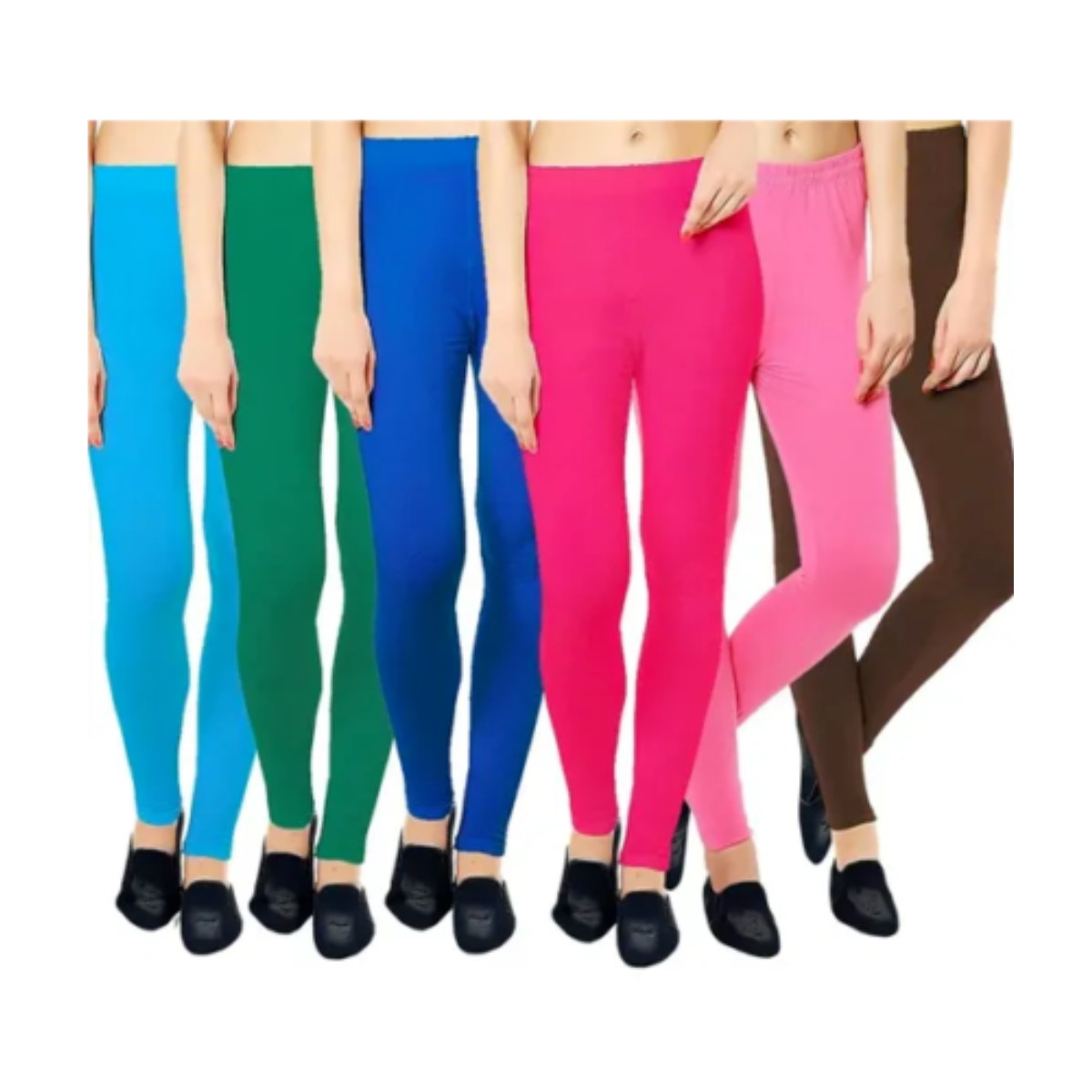 Womens Full Length Cotton Leggings With Elasticated Waist Free Sizes A –  New Variety Store