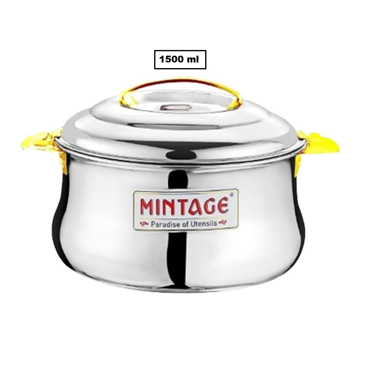 Mintage Stainless Steel Casserole Dolphin (Lock n Lock) with Lid 1500 ml, CDP-15
