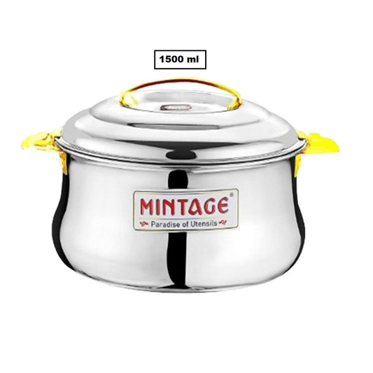 Mintage Stainless Steel Casserole Dolphin (Lock n Lock) with Lid 1500 ml, CDP-15