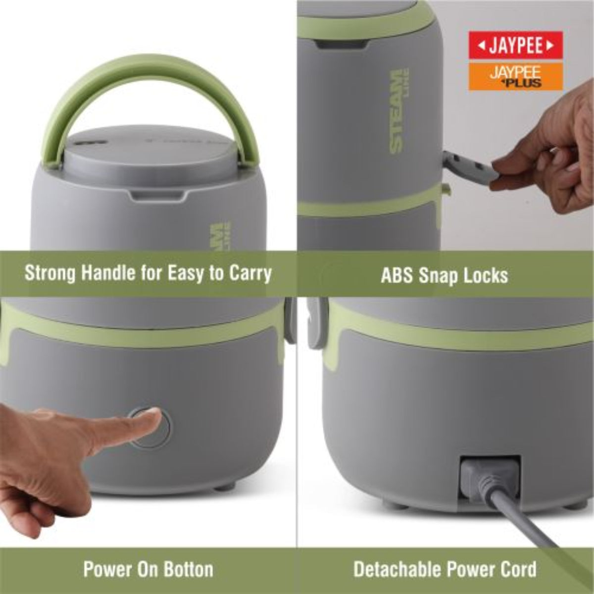 Jaypee Plus Steam Line Electric Lunch Box 900 ml