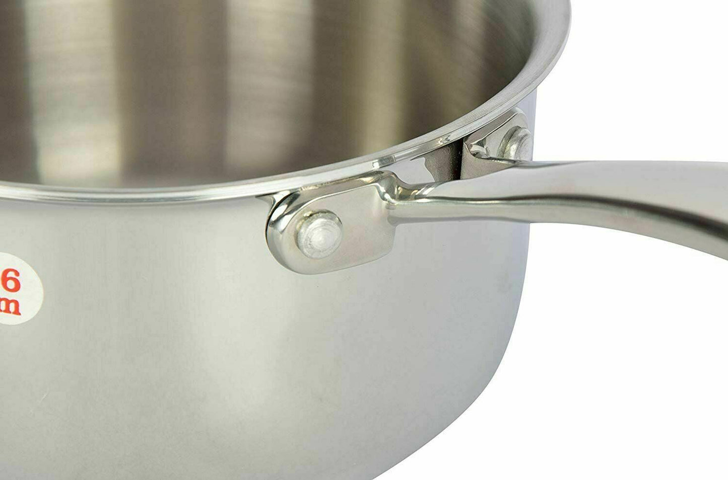 Vinod Platinum Triply Stainless Steel Saucepan 14 cm 1.2 Ltr With Lid PSP14