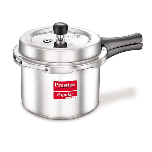Prestige Popular Svachh Aluminium Outer Lid 1.5 Liter Pressure Cooker, Silver - 10162