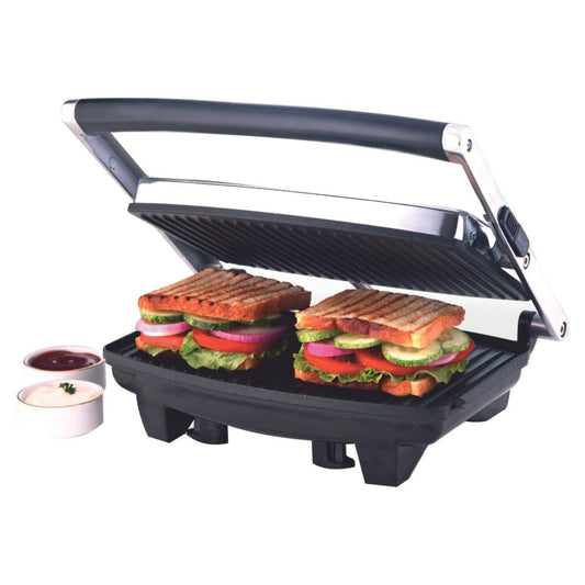 Borosil 1000 Watts Jumbo Grill Sandwich Maker | Opens 105° , 2 Sandwich - BGRILLSS22