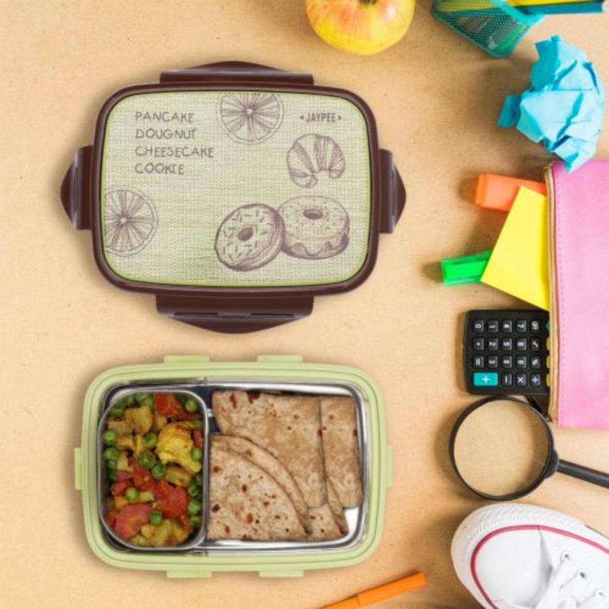 Jaypee Ecosteel360 Sr Insulated Inner Stainless Kids Lunch Box - BPA Free