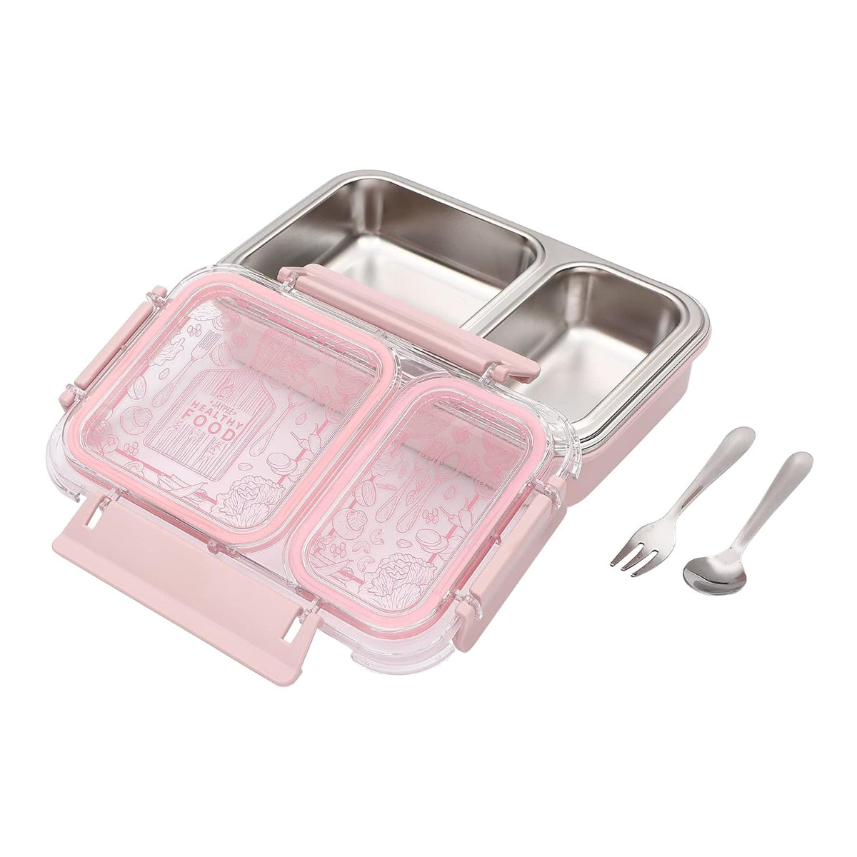 Jaypee Inner Stainless SteelOx Insulated Double Cavity Lunch Box Suitable For School & offices - BPA Free