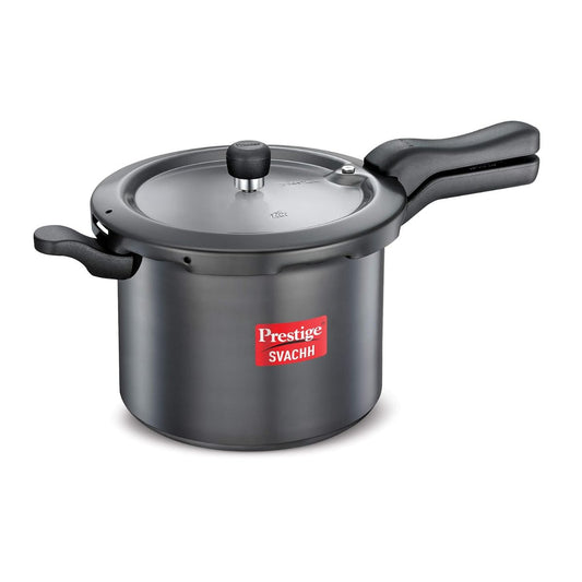 Prestige Svachh Hard Anodised 7.5L Outer Lid, Pressure Cooker, Black- 20277
