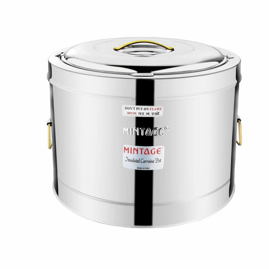 Mintage Stainless Steel Hot Pot 25L Orbit With Side Golden PVD Handle - HP-25