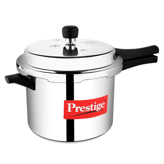 Prestige Popular Virgin Aluminium Outer Lid Pressure Cooker, 5L Silver - 10013
