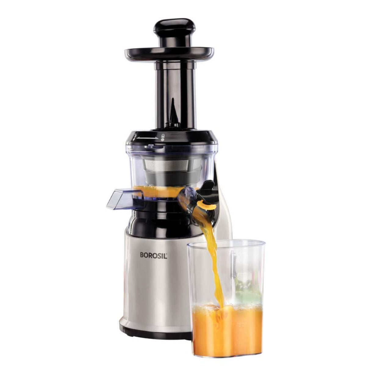 Borosil Health Pro 200-Watt Slow Juicer, Black - WB13