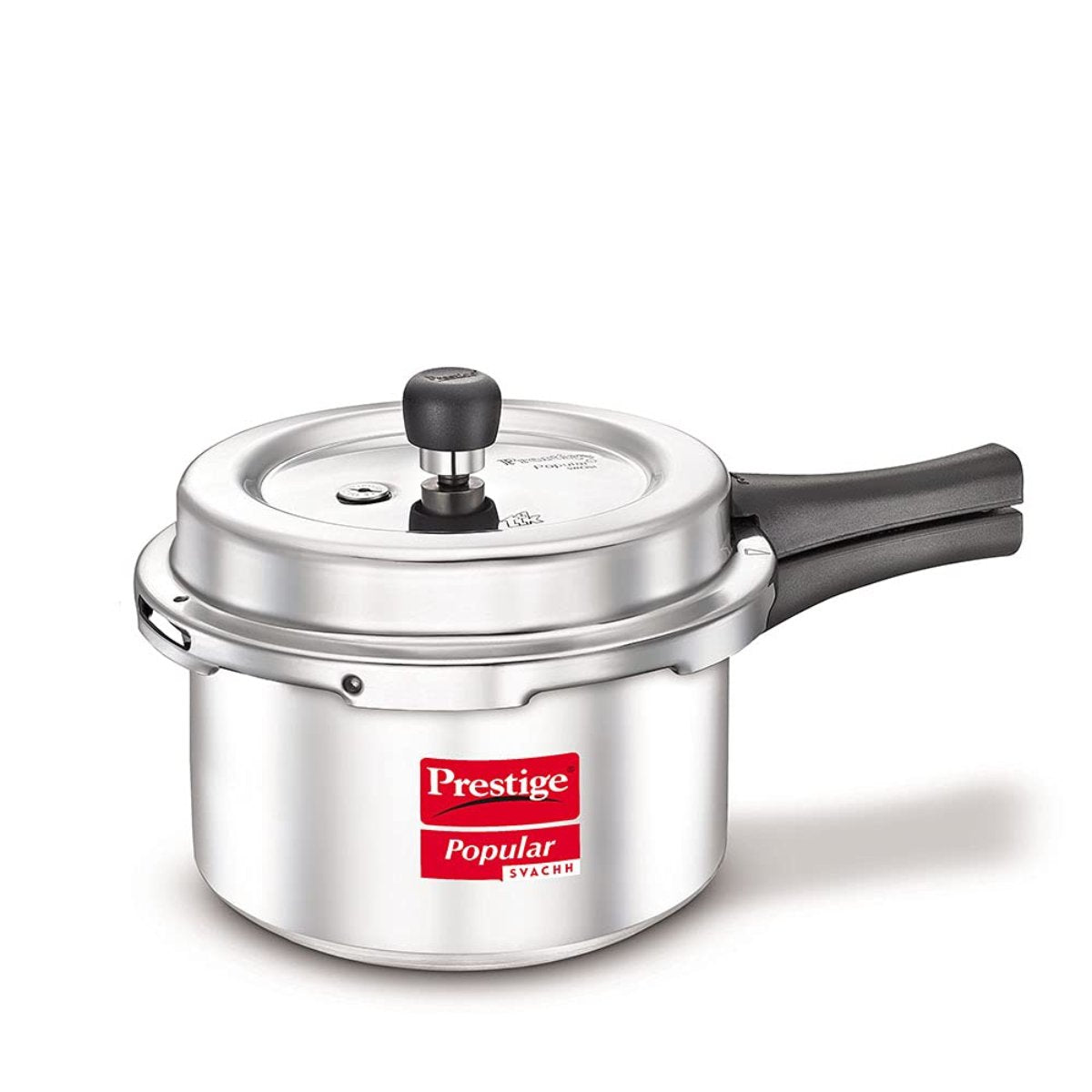Prestige Popular Svachh Aluminium Outer Lid 3 Liter Pressure Cooker, Silver - 10165