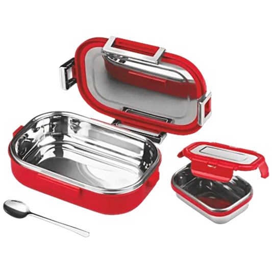 Jaypee Topsteel Non Toxic Plastic Inner Stainless Steel Insulated Lunch Box - BPA Free