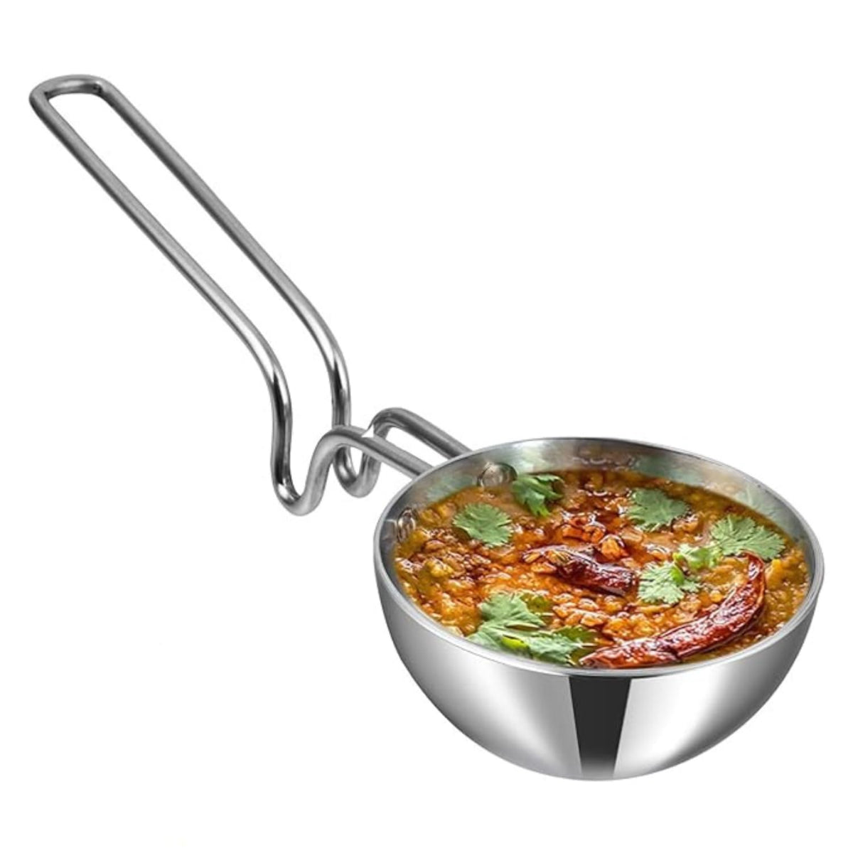 Vinod Platinum Triply Stainless Steel Tadka Pan Jumbo - PTTPJ
