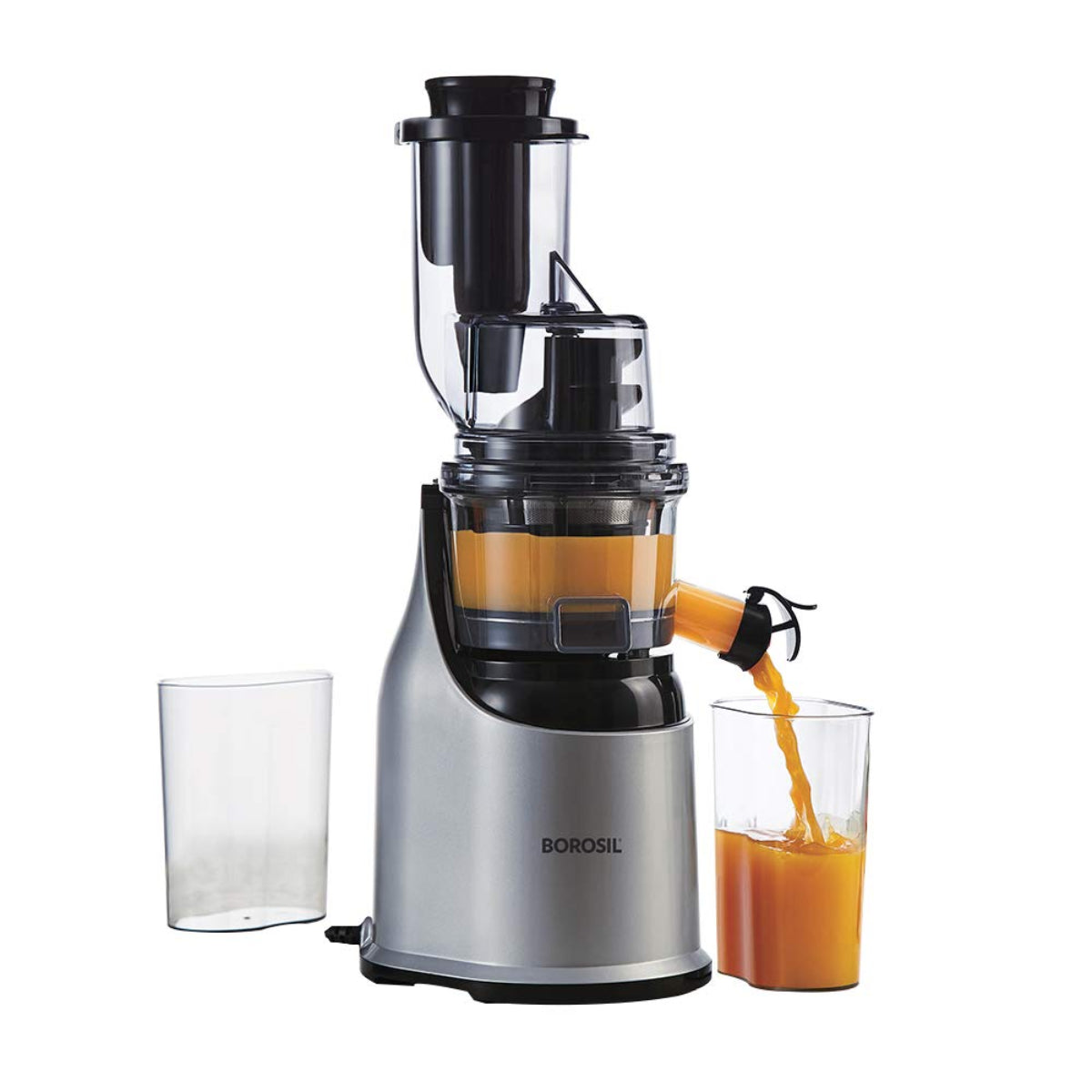 Borosil Health Pro 200-Watt Slow Juicer, Black - WB14