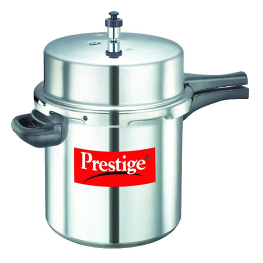Prestige Popular Virgin Aluminium Outer Lid Pressure Cooker, 12L Silver - 10033