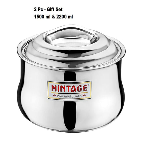 Mintage 2 Pc Gift Set Stainless Steel Hot Case Symphony Super Belly - HCSG-02