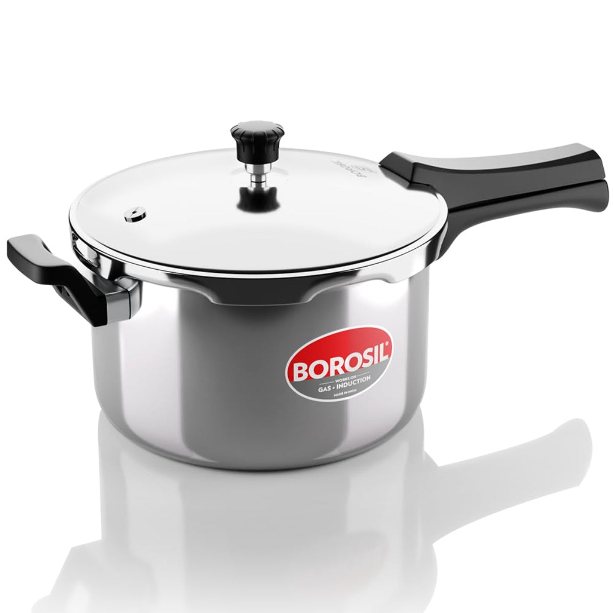 Borosil Presto Triply Stainless Steel Outer Lid 5L Pressure Cooker, Induction - CFTPLYOLC02