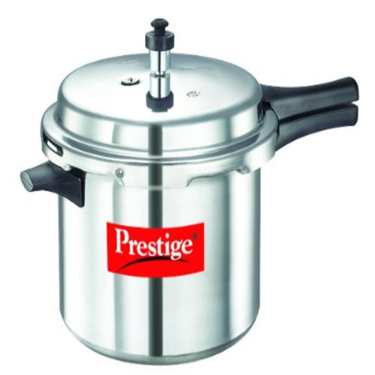 Prestige Popular Virgin Aluminium Outer Lid Pressure Cooker, 6.5L Silver - 10024