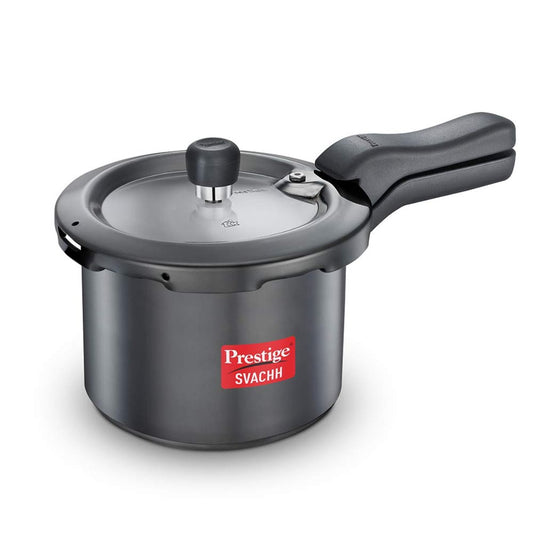 Prestige Svachh Hard Anodised 3L Outer Lid, Pressure Cooker, Black - 20223