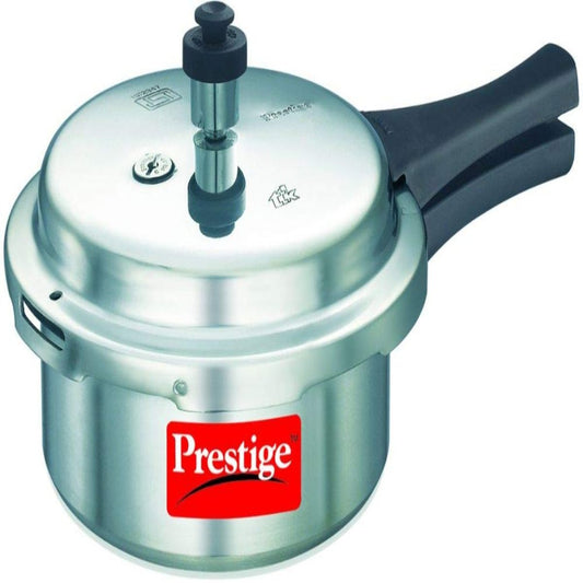 Prestige Popular Virgin Aluminium Outer Lid Pressure Cooker, 2L Silver - 10000
