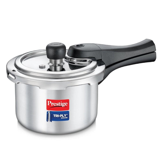 Prestige 1.5 Litre Svachh Triply, Spillage Control, Pressure Cooker - 20716