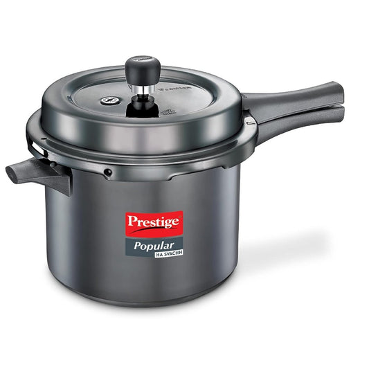 Prestige Popular HA Svachh Hard Anodised 5L Pressure Cooker, Black - 20337