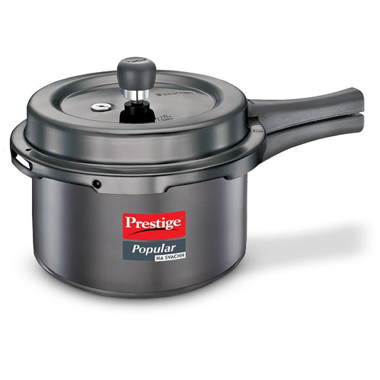 Prestige Popular HA Svachh Hard Anodised 3 Liter Pressure Cooker, Black - 20335
