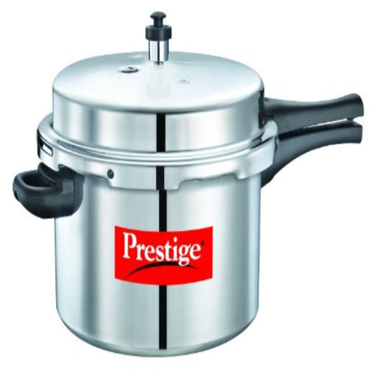Prestige Popular Virgin Aluminium Outer Lid Pressure Cooker, 8.5L Silver - 10037
