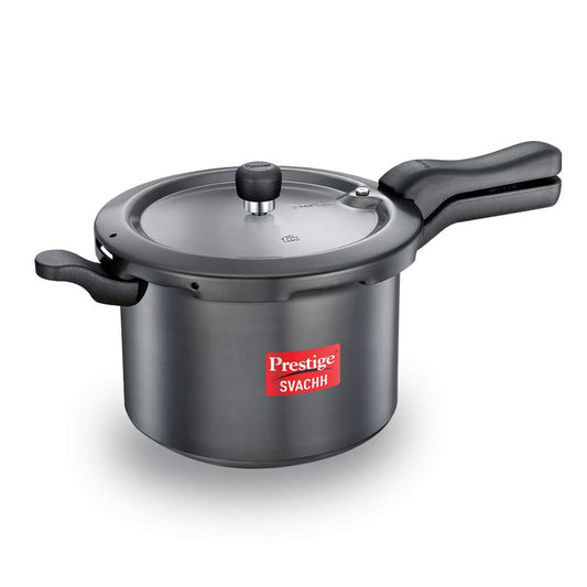 Prestige Svachh Hard Anodised 5L Outer Lid, Pressure Cooker, Black - 20224
