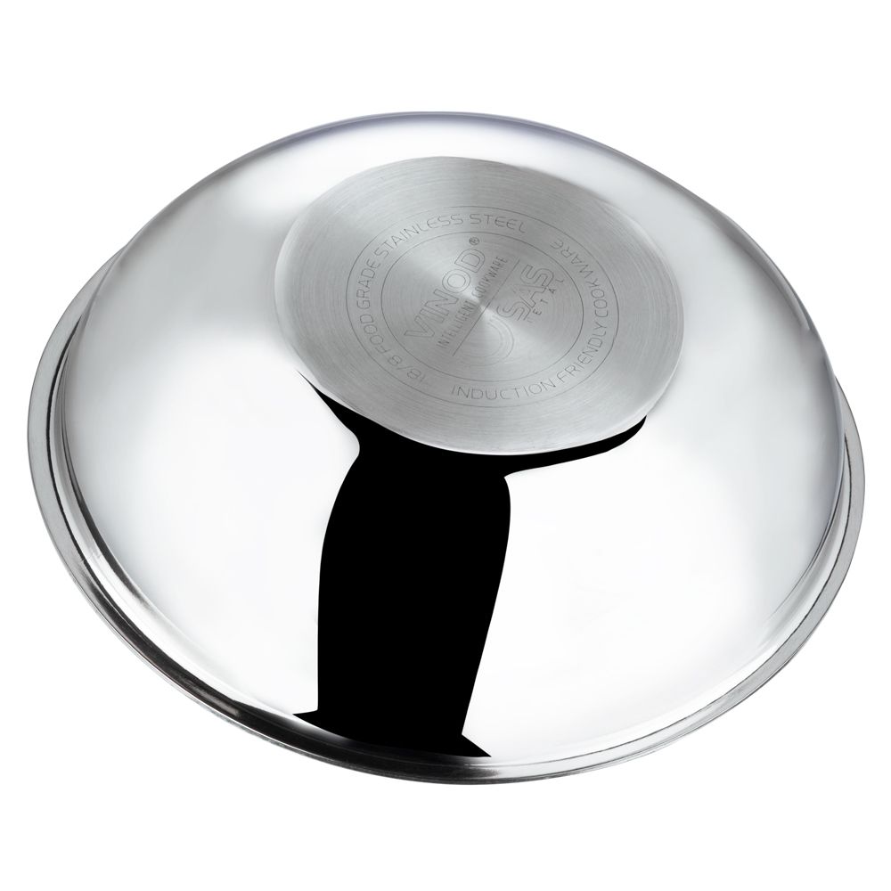 Vinod Platinum Stainless Steel Tasla 28 cm 3.7 Liter Induction Friendly PTT28