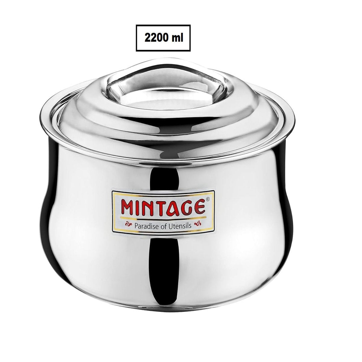 Mintage Stainless Steel Hot Case Casserole Symphony Super Belly 2200 ml - HCS-22