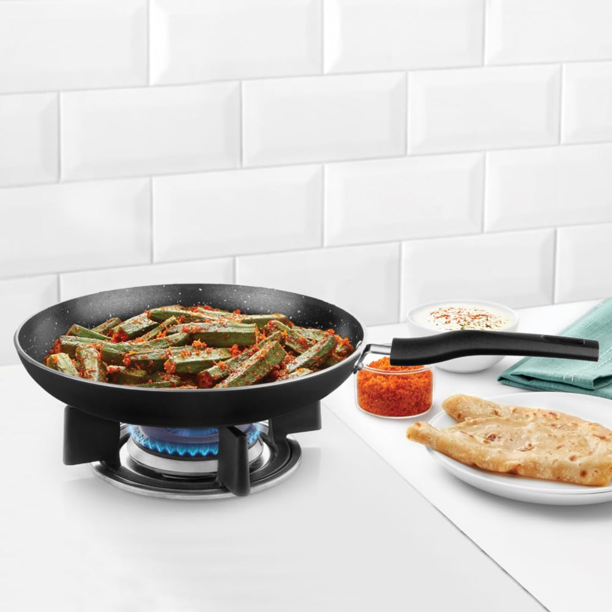 Borosil Granito Nonstick Frying Pan 28 cm, Induction Friendly - NSFP28GR14