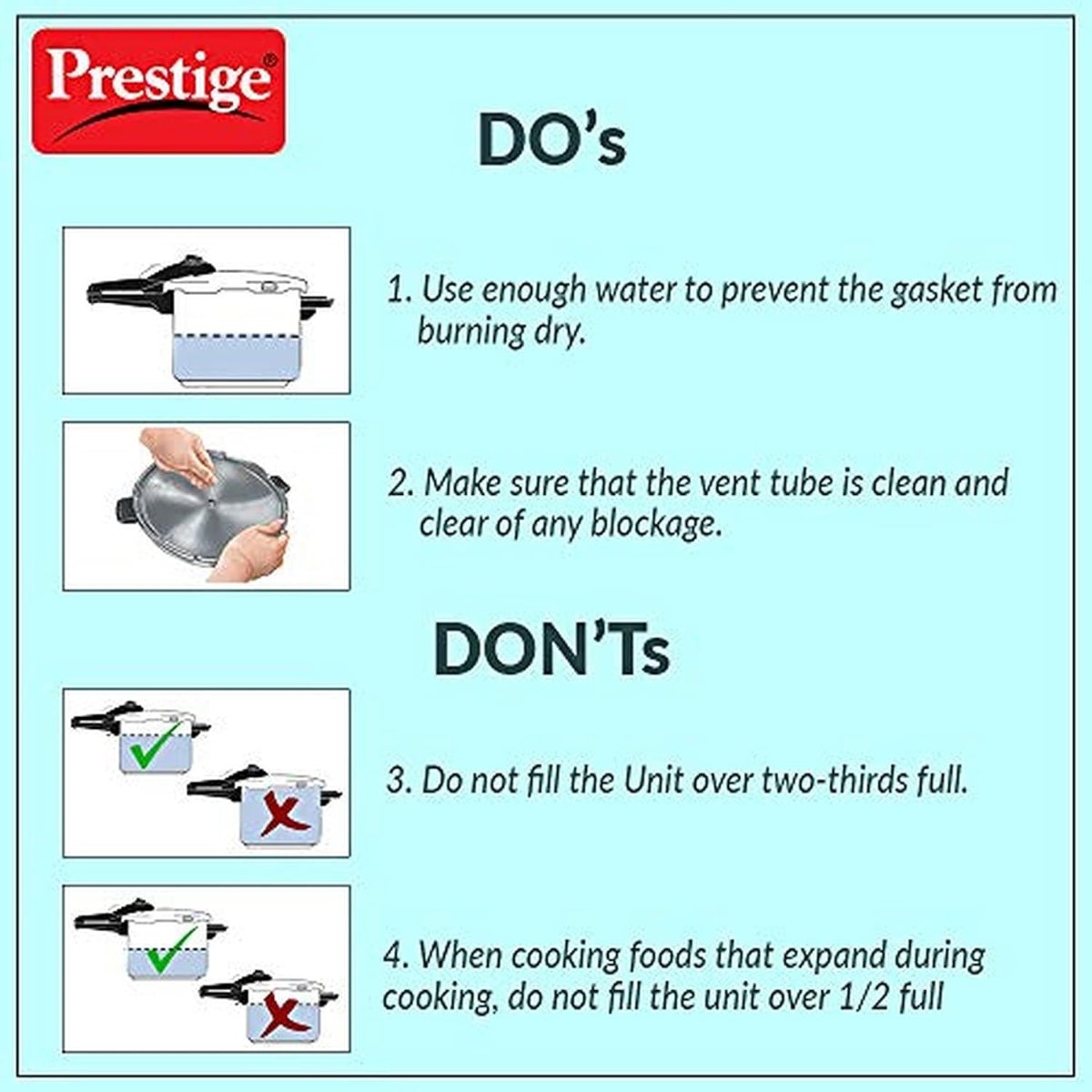 Prestige Popular Plus Virgin Aluminium 3 Liter Pressure Cooker - 10201