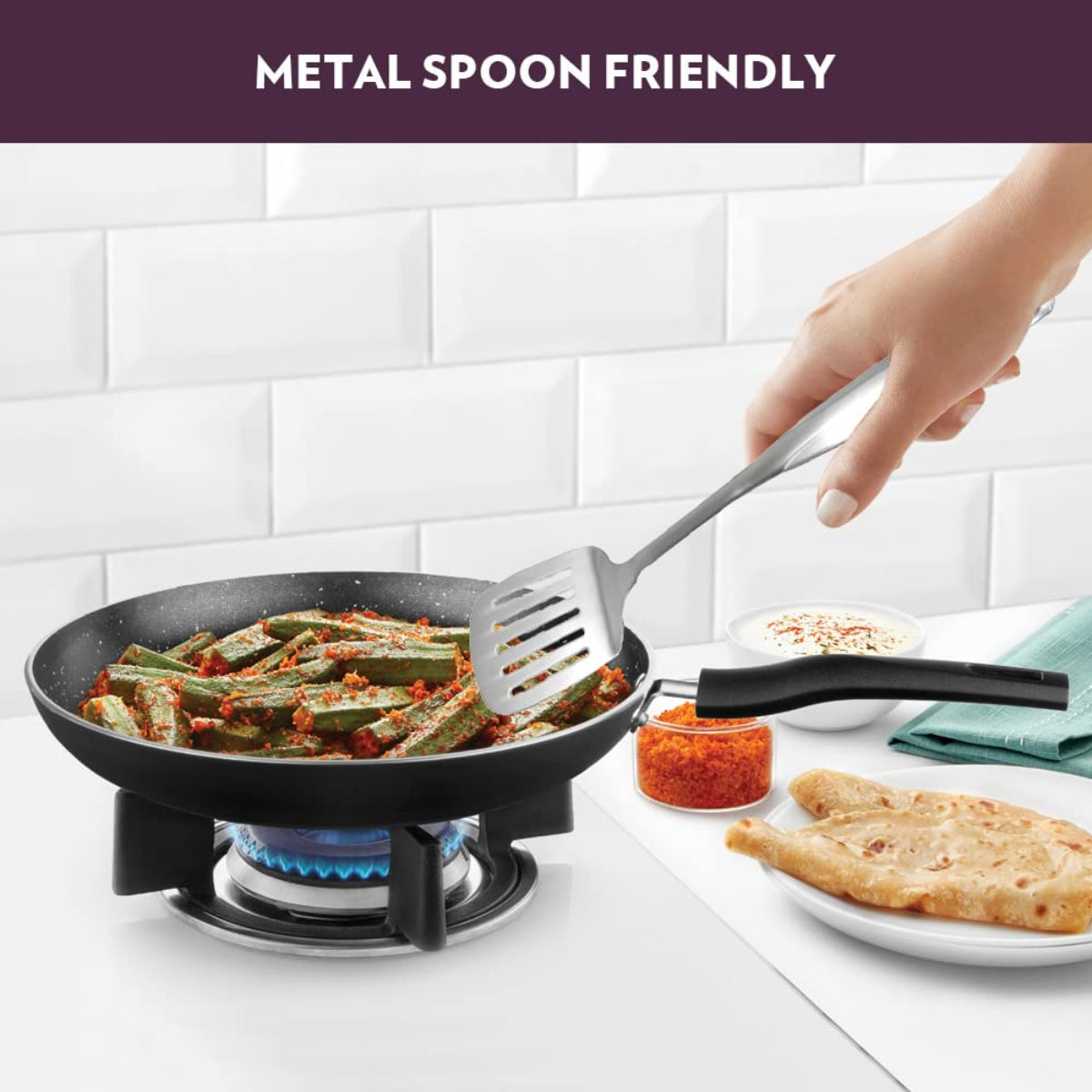 Borosil Granito Nonstick Frying Pan 26 cm, Induction Friendly - NSFP26GR13