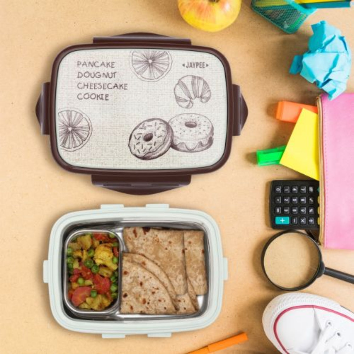 Jaypee Ecosteel360 Sr Insulated Inner Stainless Kids Lunch Box - BPA Free