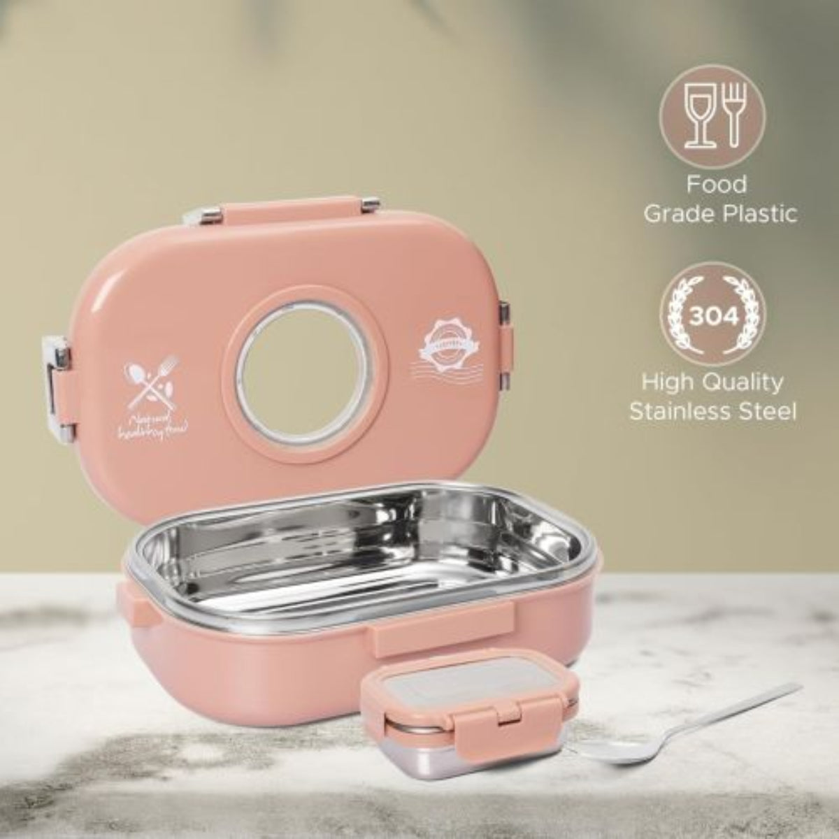 Jaypee Submarine Insulated Inner Stainless Steel Lunch Box for School, Office & Multipurpose - BPA Free