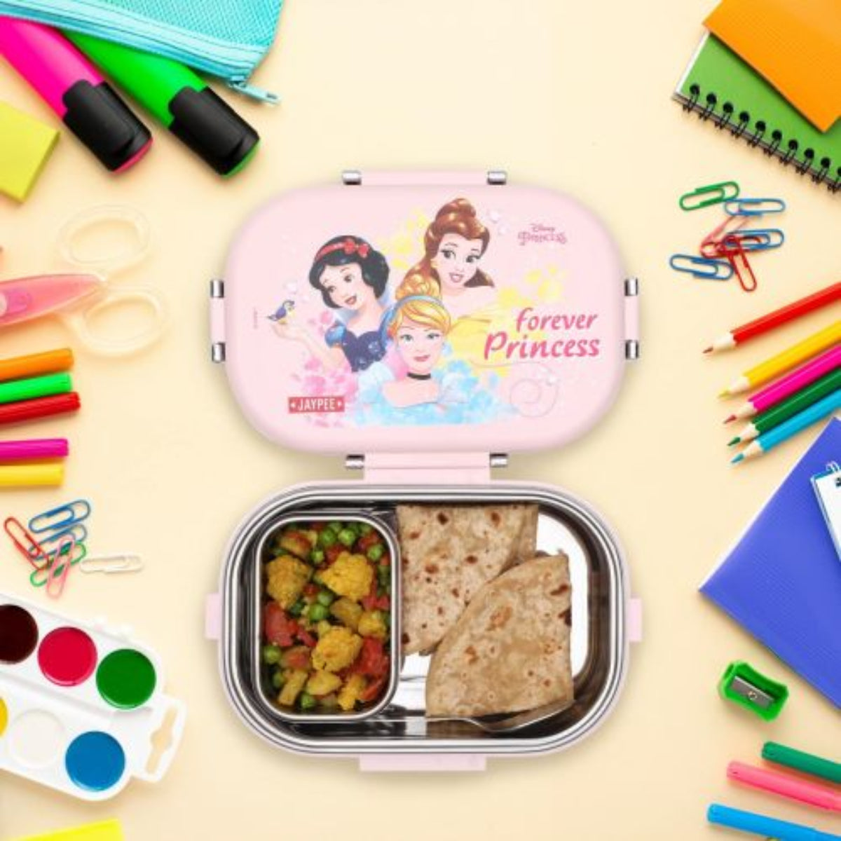 Jaypee Missteel Insulated Inner Stainless Steel Kids Lunch Box - BPA Free