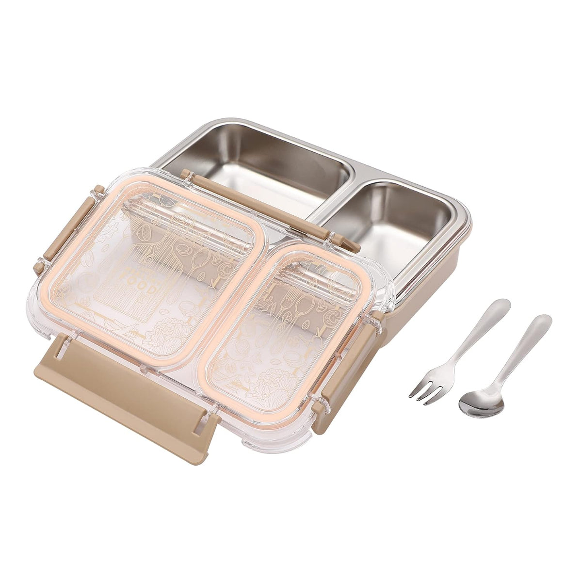 Jaypee Inner Stainless SteelOx Insulated Double Cavity Lunch Box Suitable For School & offices - BPA Free