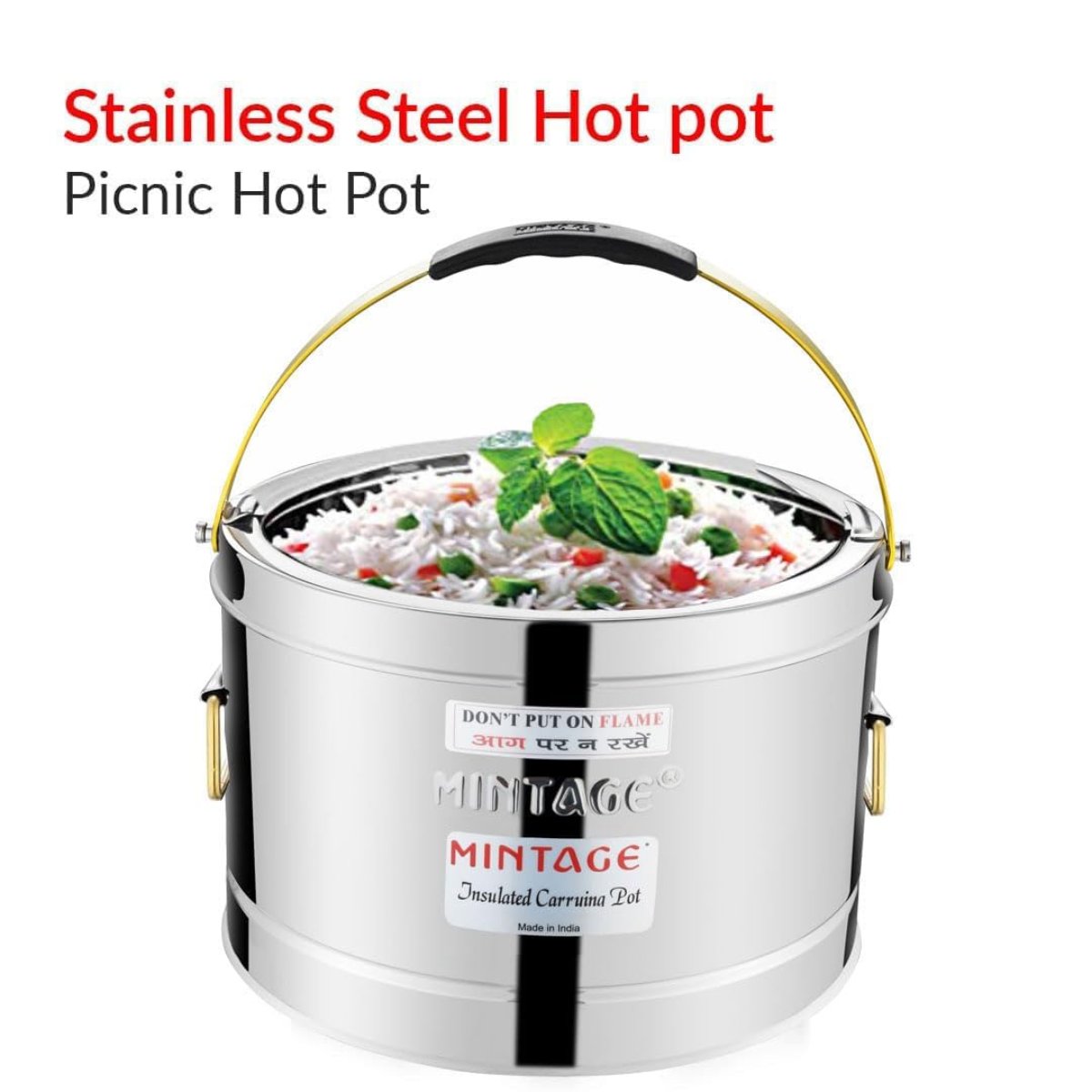 Mintage Stainless Steel Hot/Cold Hot Pot Orbit 10L with Upper & Side Handle HP10