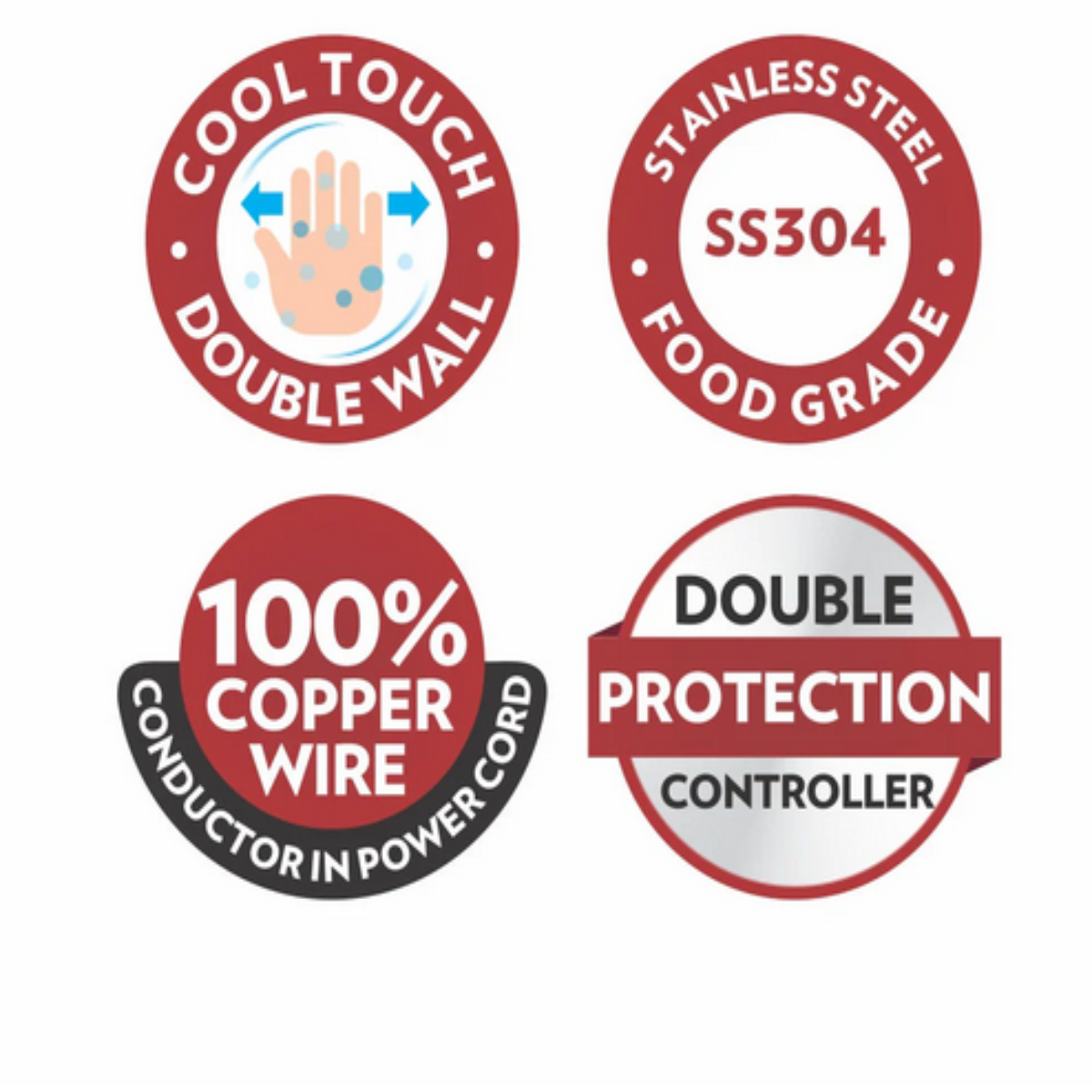 Borosil 750 Watts Eva Cool Touch 0.6 liter Electric Kettle, Black - BKE06LSSB24