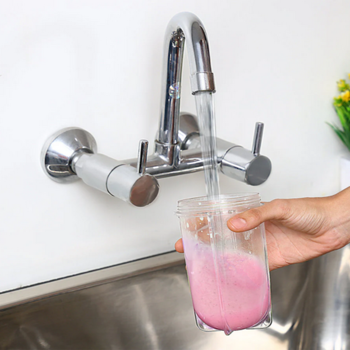 Borosil Nutrifresh 400W Blender Grinder & Smoothie Maker with 2 Jars & Copper Motor, Black - BNB04