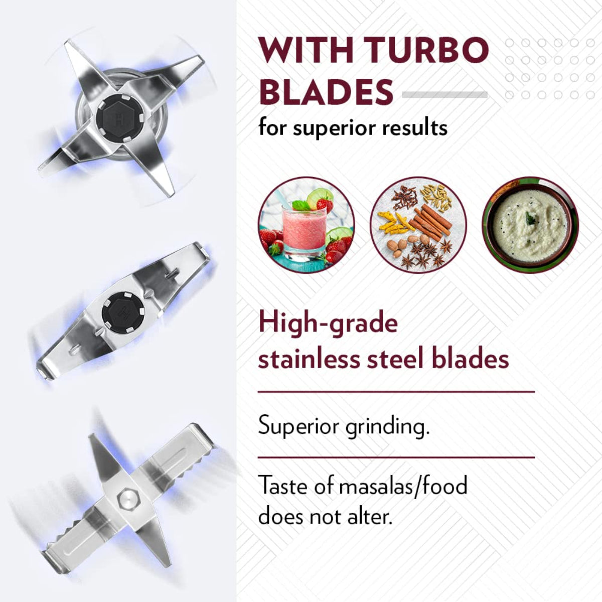 Borosil 500 Watts Home Star Mixer Grinder | 3 Stainless Steel Jars - HAMG500W22